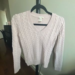 Light Pink Cable Knit Sweater Size S from H&M